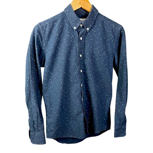 Men's Saturdays NYC Polka Dot Button-Up Shirt - Size Small - $175 Retail - Picture 1 of 5